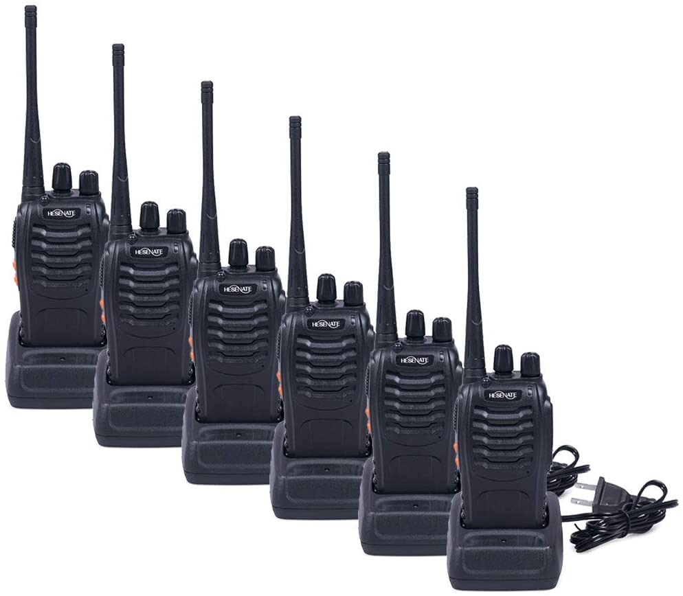 HESENATE WALKIE TALKIES 16 Channel Handheld Radio 6 Pack