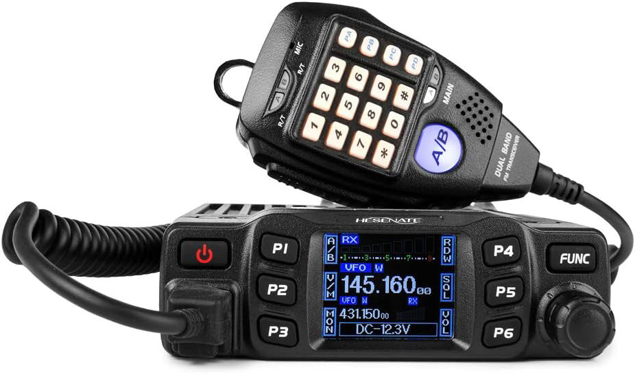 HESENATE Dual Band Mini Ham Vehicle Radios Mobile Transceiver