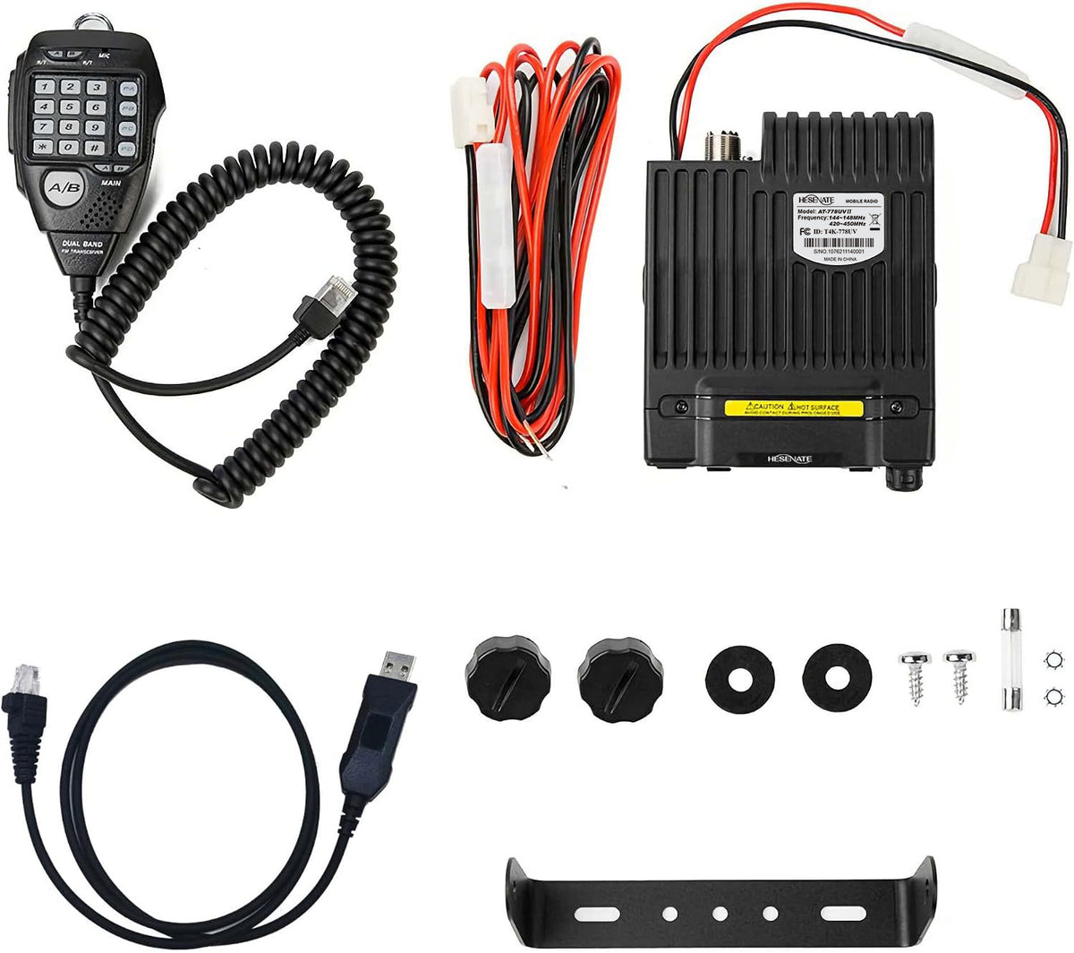 HESENATE Dual Band Mini Ham Vehicle Radios Mobile Transceiver